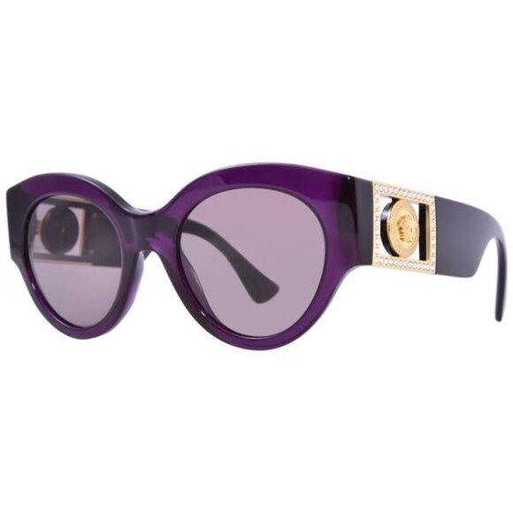 NEW VERSACE SUNGLASSES WOMEN PURPLE EYEWEAR VERSACE VE4438B 53847N - Picture 1 of 3